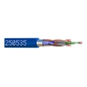 CABLE RESEAU F/UTP CAT6 LSZH 100M BLEU